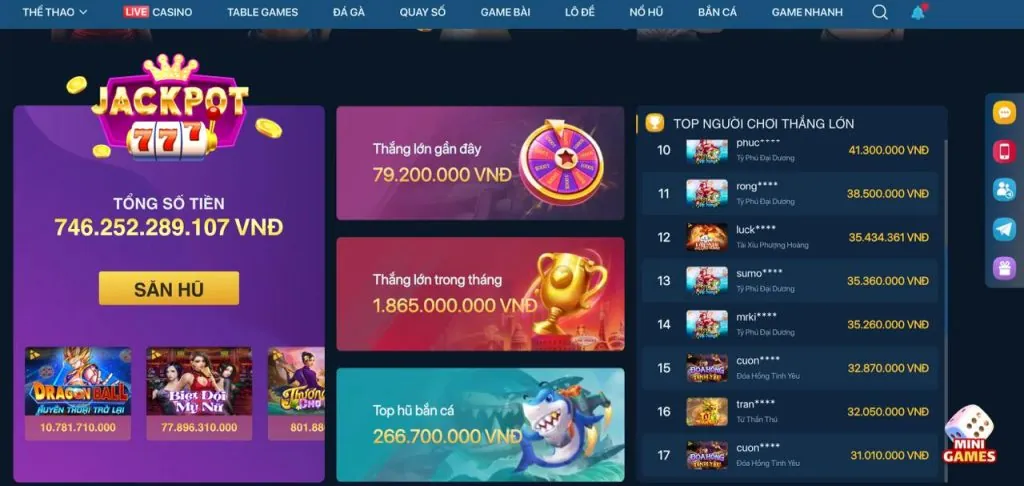 Hình ảnh các trò chơi đa dạng tại jn88 link mới nhất